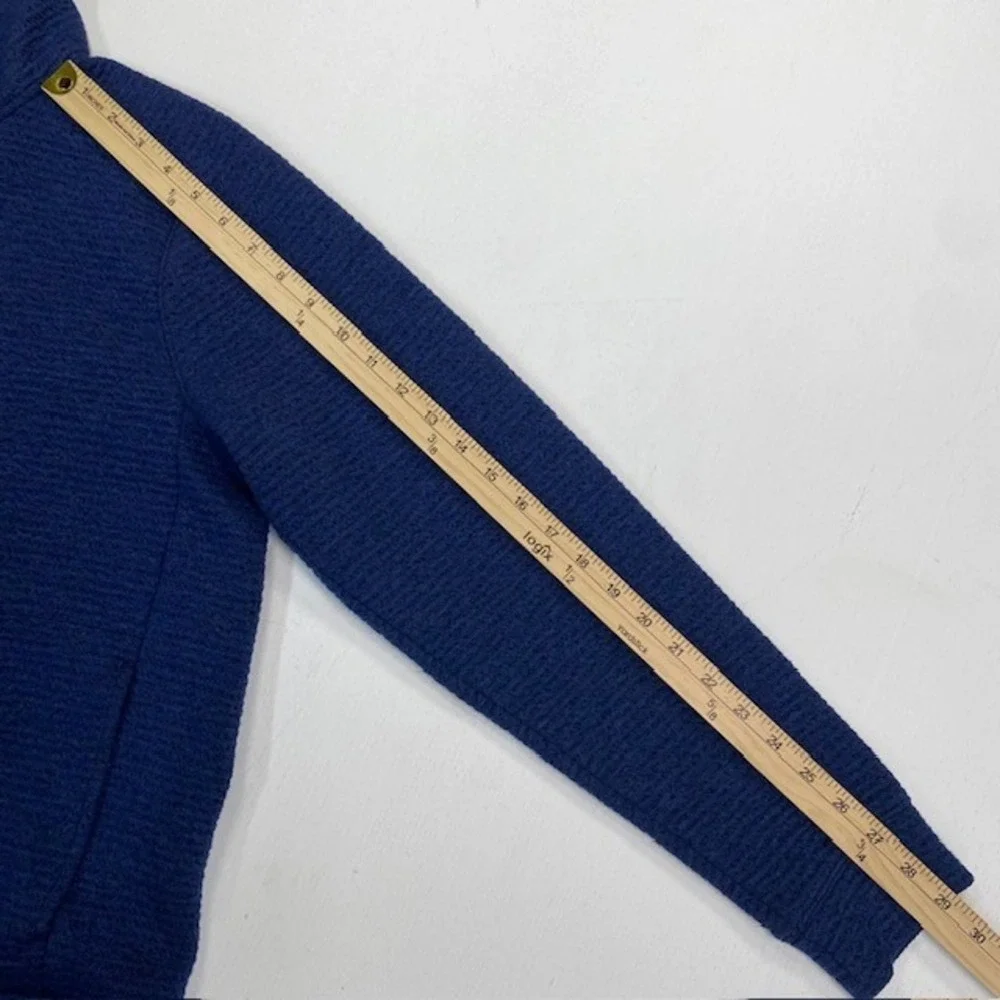 VRST Mens Blue Waffle Textured Quarter Zip Pullover Activewear Size M